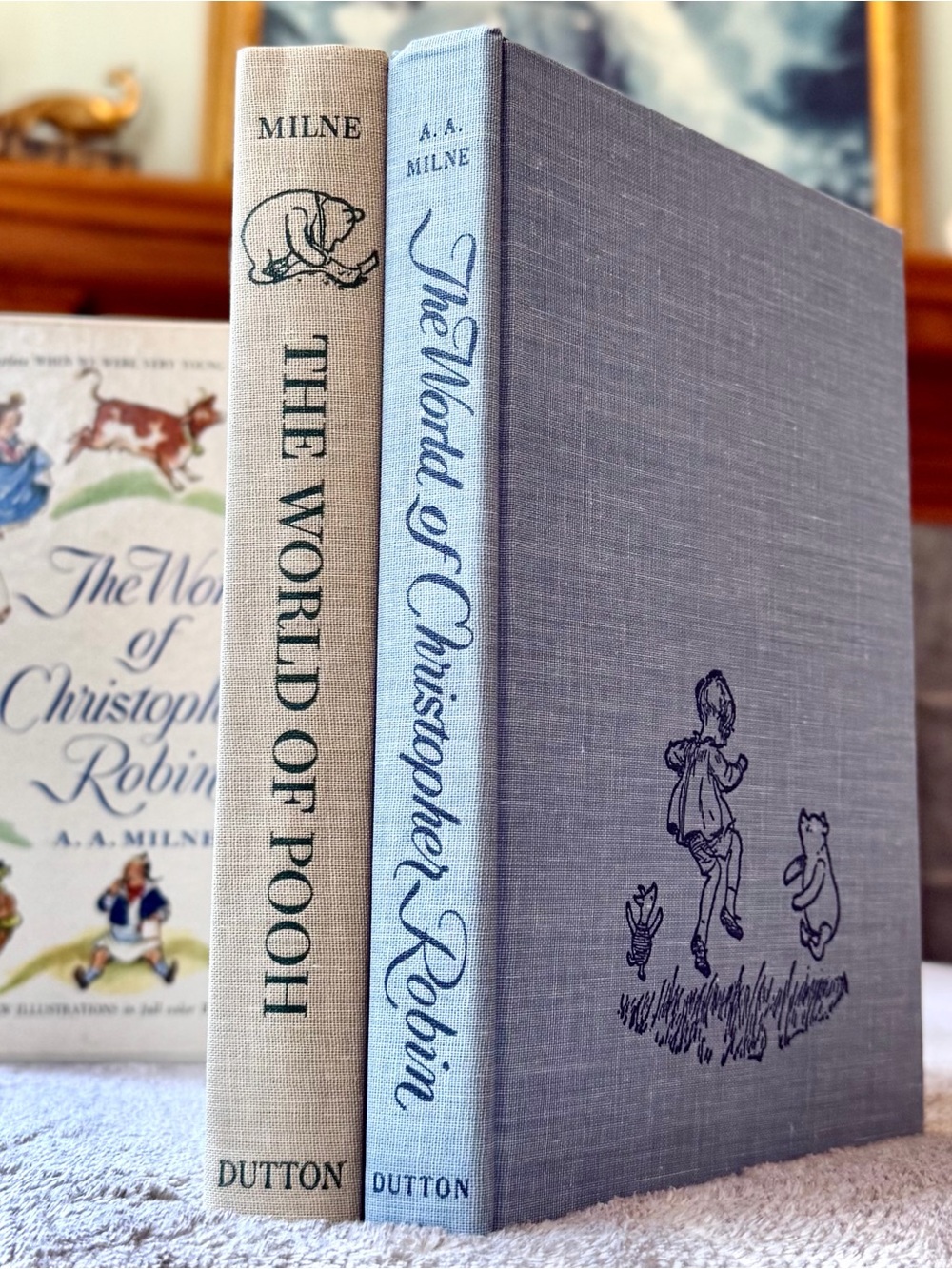 1955-56 Winnie The Pooh Christopher Robin Boxed Hardback Book Set Illustrated